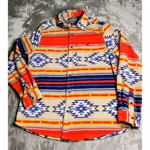 Brooklyn Cloth Aztec Southwest Fleece Button Down - Men's XL